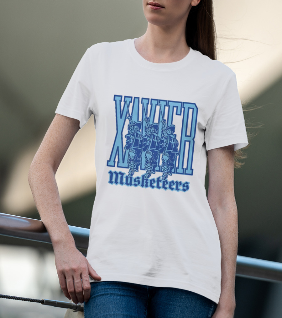Xavier Musketeers Men's Basketball Three Musketeers Vintage T-Shirt