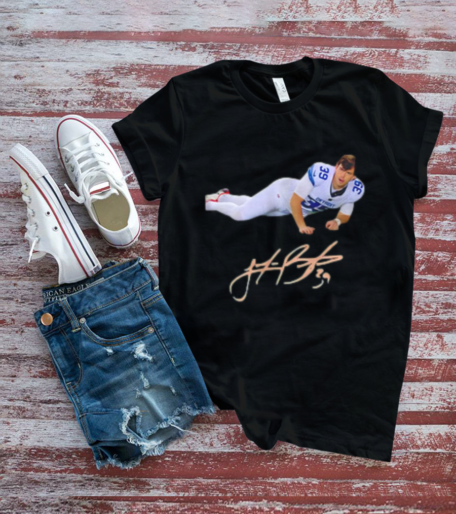 Lions Kicker Jake Bates Meme Autograph Signature Football Jersey 39 T-Shirt