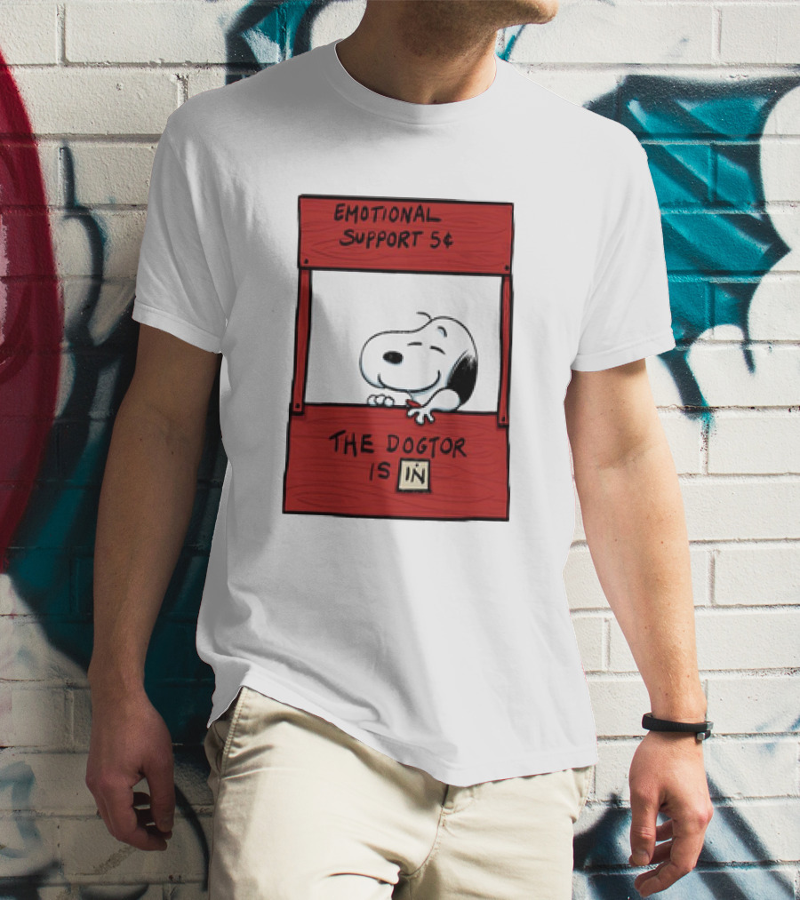 Emotional Support The Dogtor Is In T-Shirt