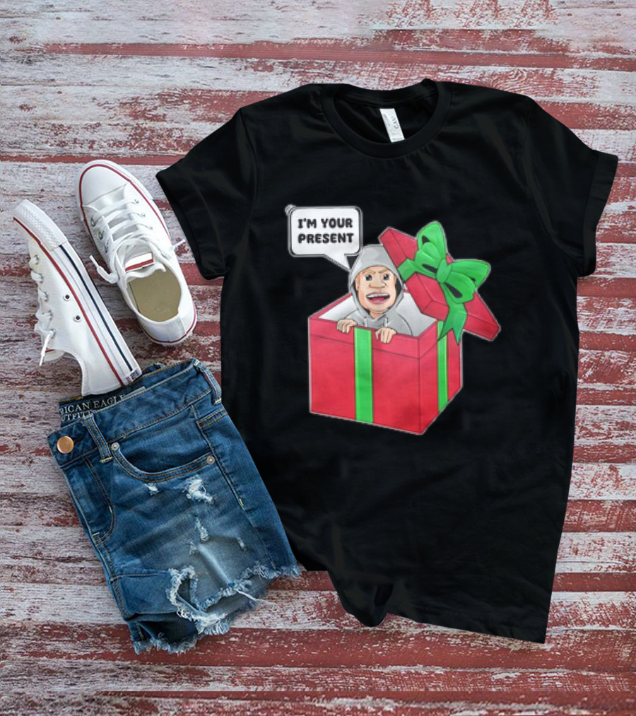Artem Potokin I’m Your Present Cartoon Character In Gift Box T-Shirt