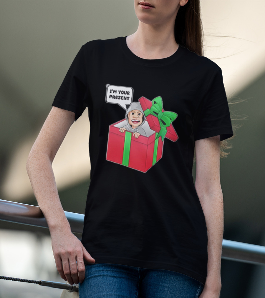 Artem Potokin I’m Your Present Cartoon Character In Gift Box T-Shirt