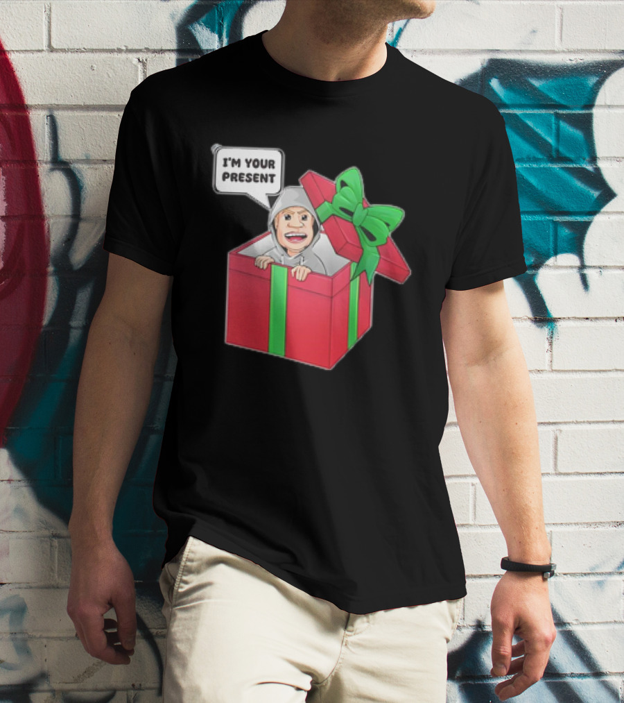 Artem Potokin I’m Your Present Cartoon Character In Gift Box T-Shirt