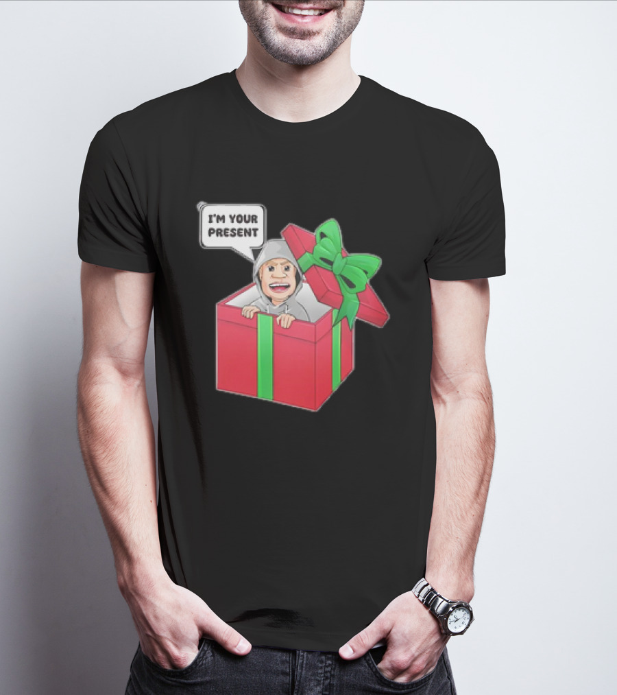 Artem Potokin I’m Your Present Cartoon Character In Gift Box T-Shirt