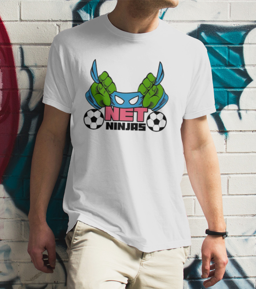 Teenage Mutant Ninja Turtles Net Ninjas Soccer Sports Fan Favorite Adult T-Shirt
