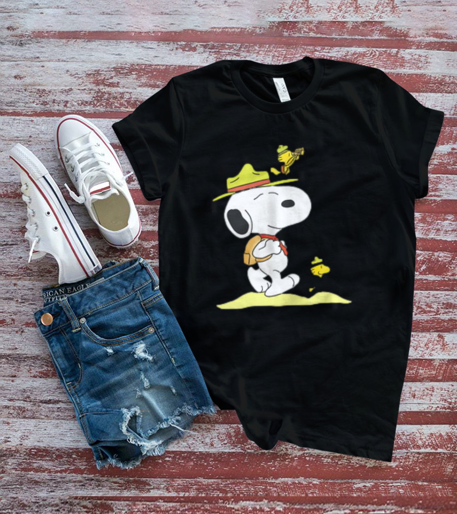 Snoopy And Woodstock Exploring Adventure Trail T-Shirt