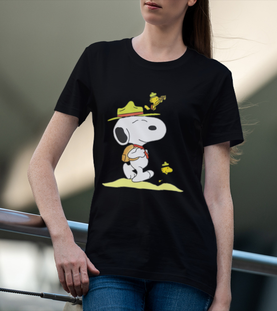 Snoopy And Woodstock Exploring Adventure Trail T-Shirt