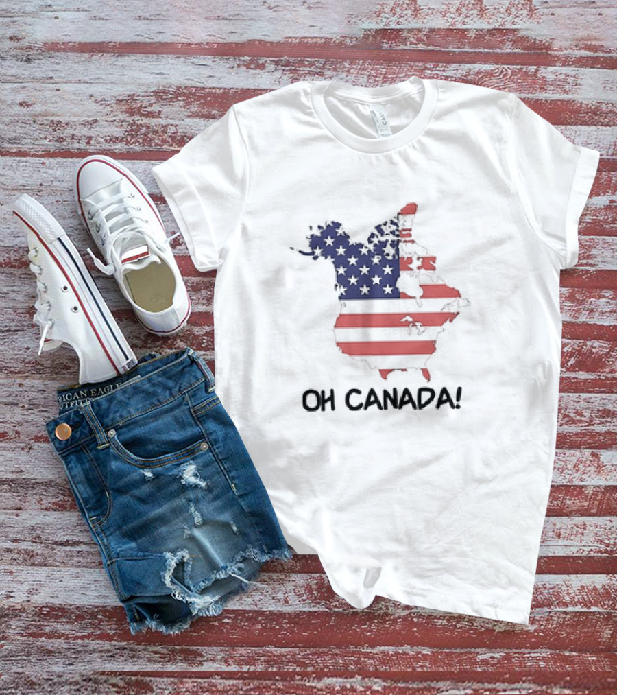 OH CANADA USA MAP FLAG T-Shirt