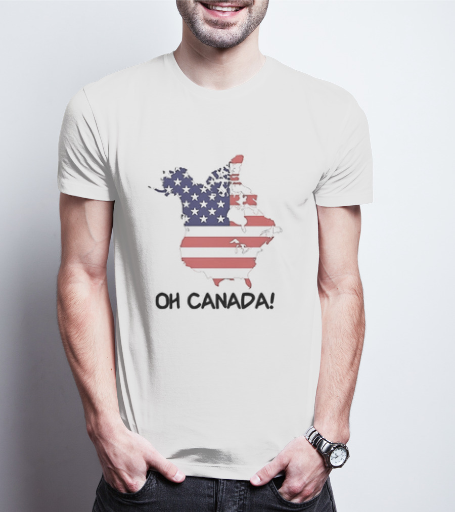 OH CANADA USA MAP FLAG T-Shirt