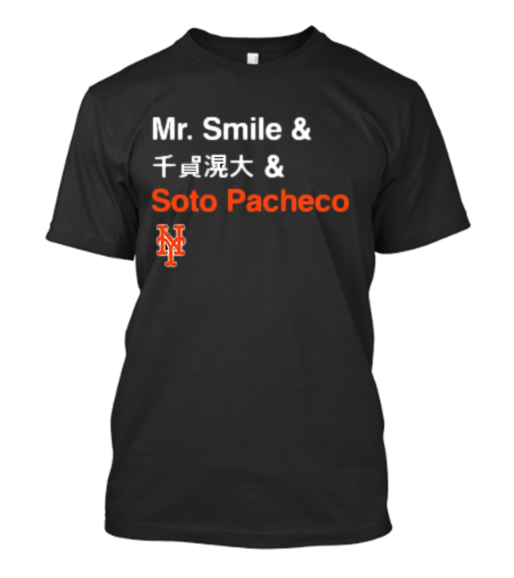 Mr. Smile New York Mets Logo Soto Pacheco T-Shirt