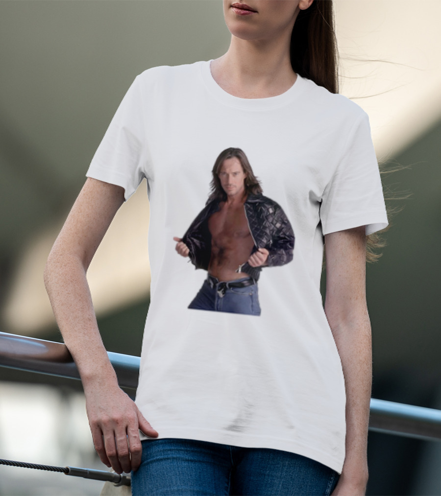 The Night's Kevin Sorbo In Classic Tough-Guy Leather Look T-Shirt