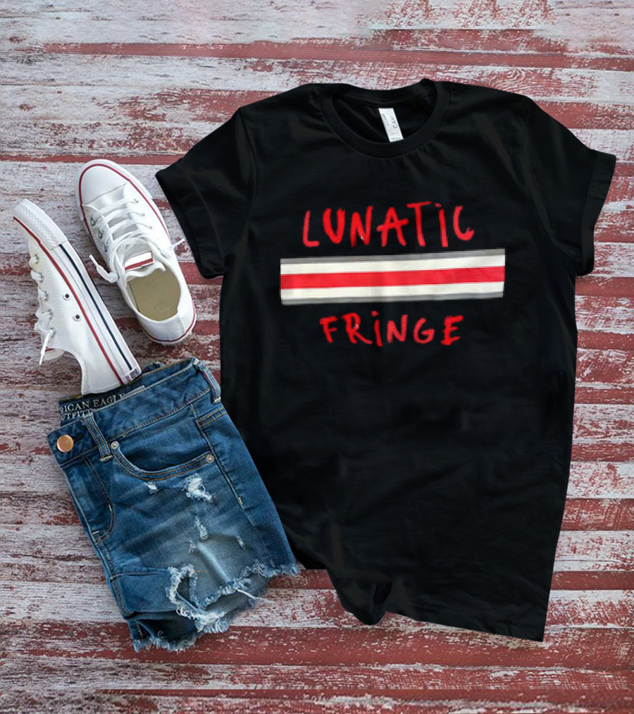 Lunatic Fringe Red And White Stripes T-Shirt