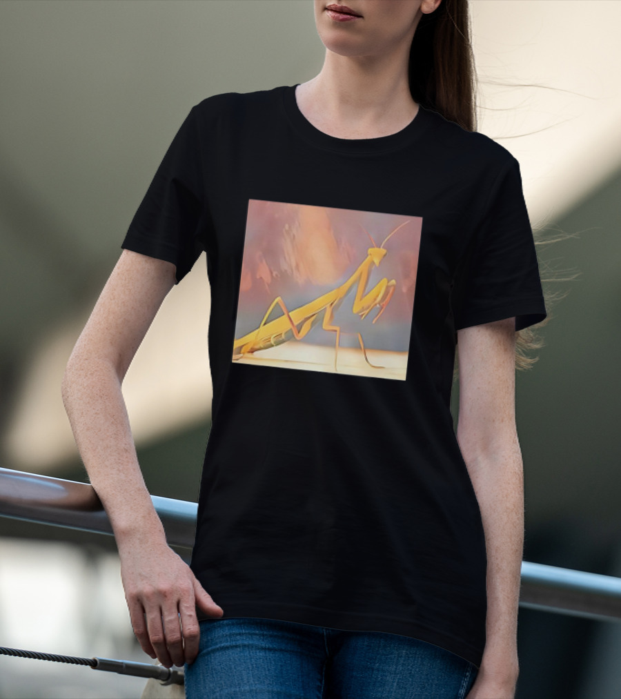 The Praying Mantis Abstract Pastel Insect T-Shirt