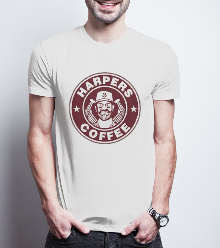 Bryce Harper Harpers Coffee MLBPA Baseball T-Shirt