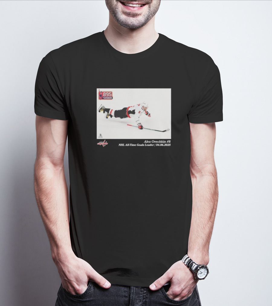 Alexander Ovechkin Washington Capitals 895 NHL All-Time Goals Leader 04.06.2023 T-Shirt