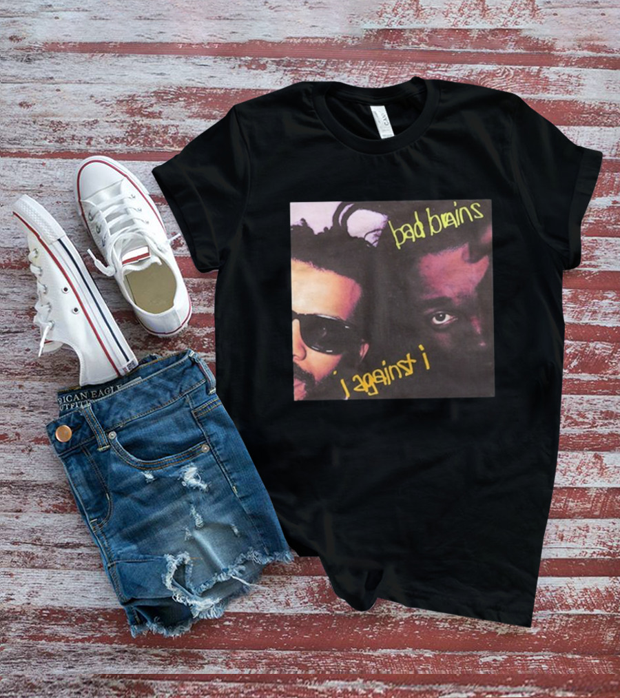 Bad Brains I Against I Album Cover Two Faces With Sunglasses And Dreadlocks T-Shirt