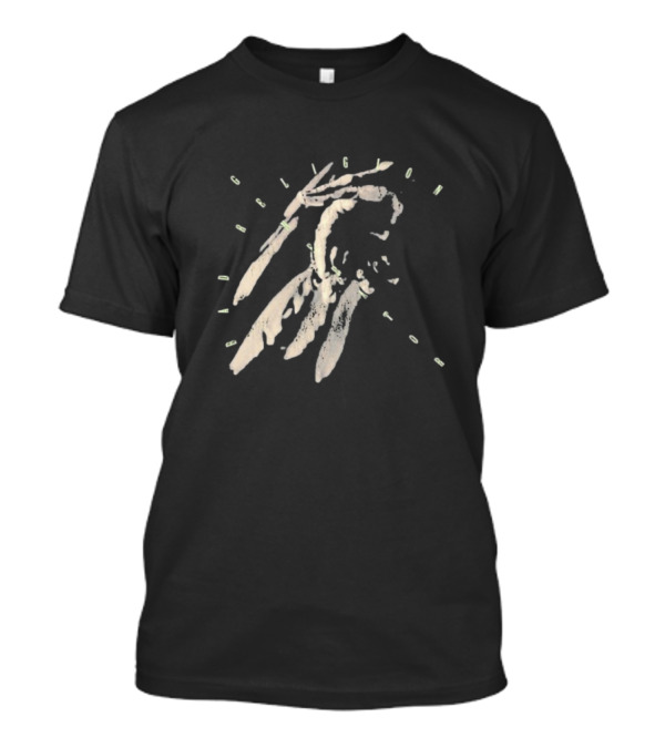 Bad Religion Generator Dinosaur Hand Skeleton With Text T-Shirt