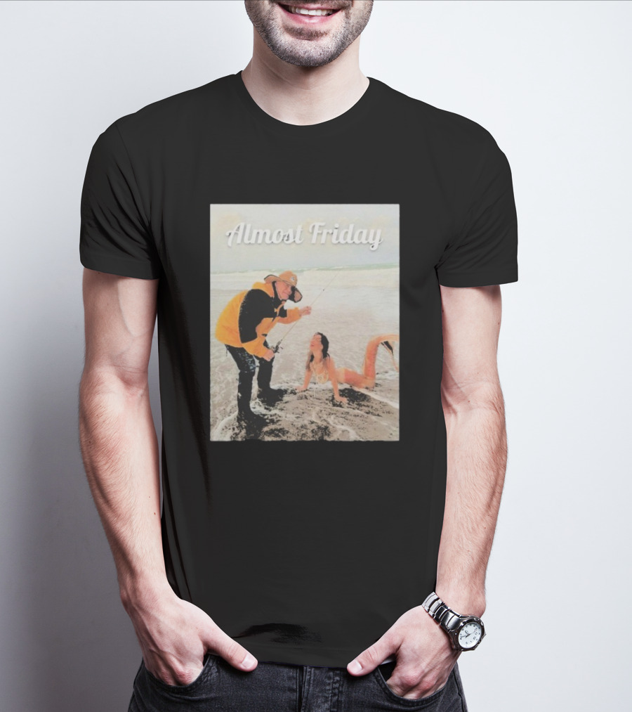 Bill Belichick Fishing With Mermaid Almost Friday T-Shirt
