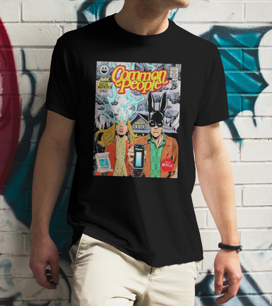 Black Mirror Comics Common People Netflix 2025 T-Shirt