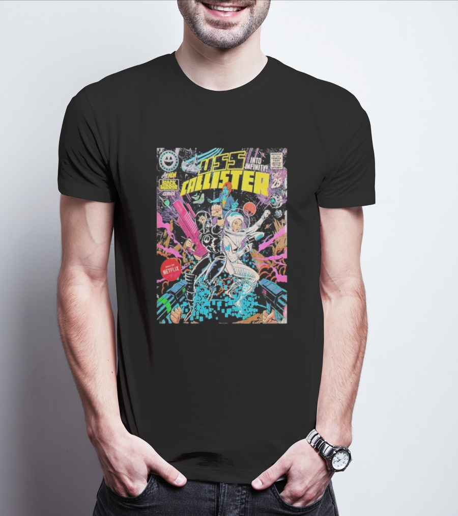 Black Mirror Comics USS Callister Into Infinity Issue 25 Netflix Official 2025 T-Shirt
