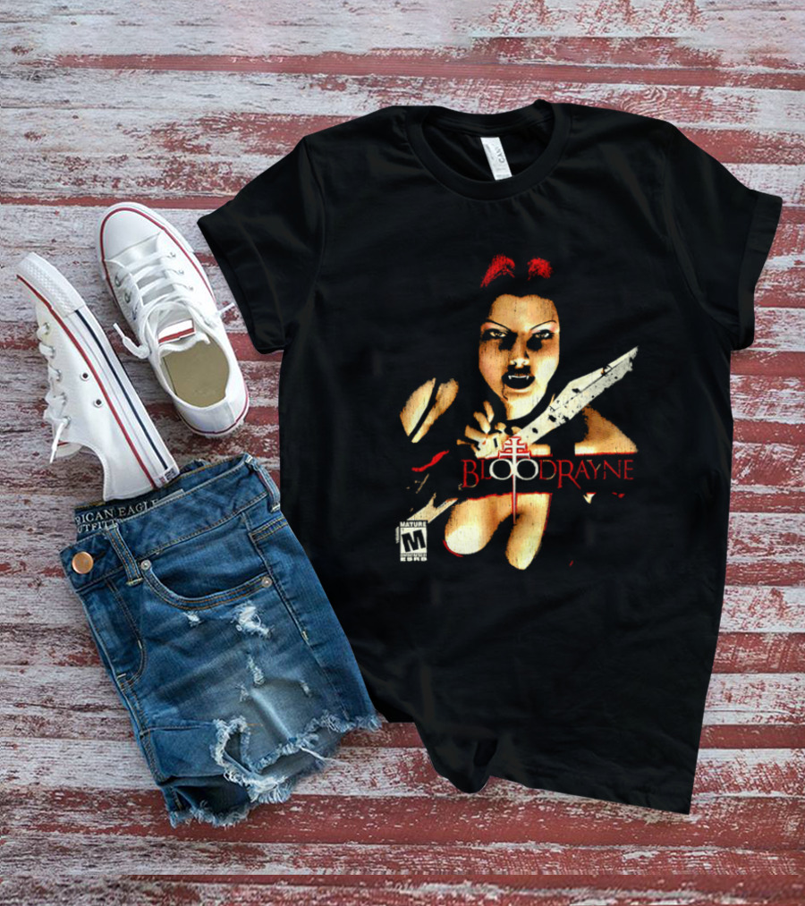 BloodRayne M Rating Femme Fatale Sword Wielder T-Shirt