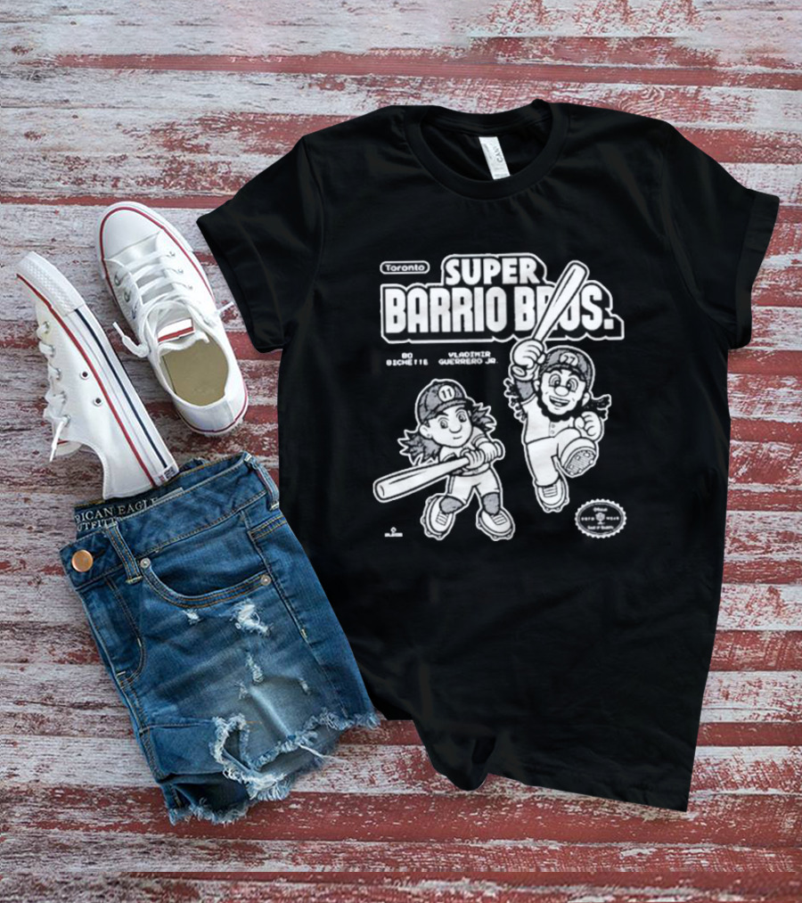Super Barrio Bros Toronto Bo Bichette Vladimir Guerrero Jr T-Shirt