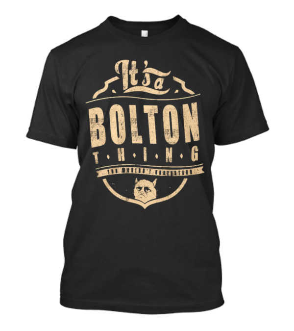 It's A Bolton Thing Cat Emblem T-Shirt