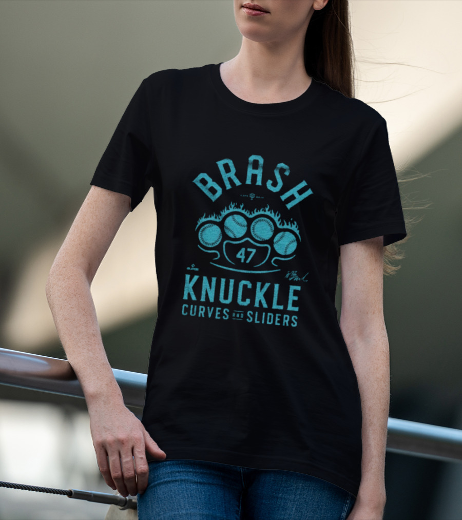 Brash Knuckle 47 Curves And Sliders T-Shirt