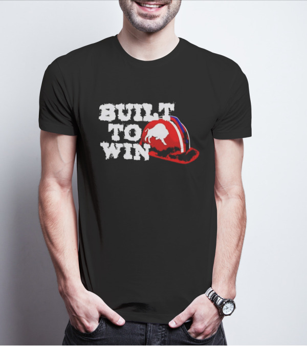 Built To Win Buffalo Bills Helmet Logo T-Shirt