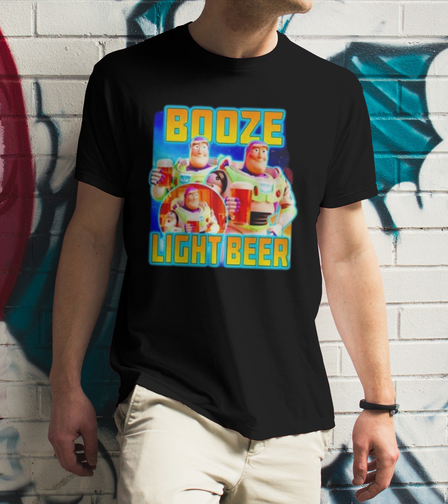 Buzz Lightyear Booze Light Beer Toy Story Parody T-Shirt