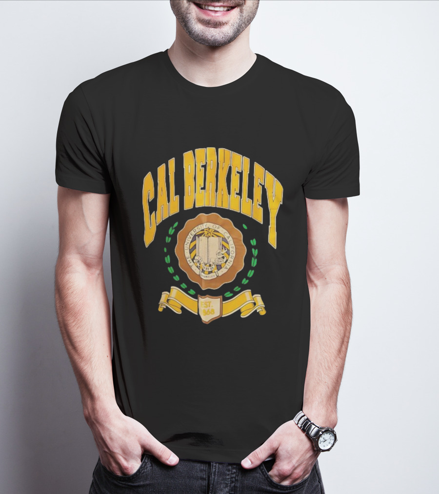 Cal Berkeley University Of California Est 1868 Crest Academic Seal T-Shirt