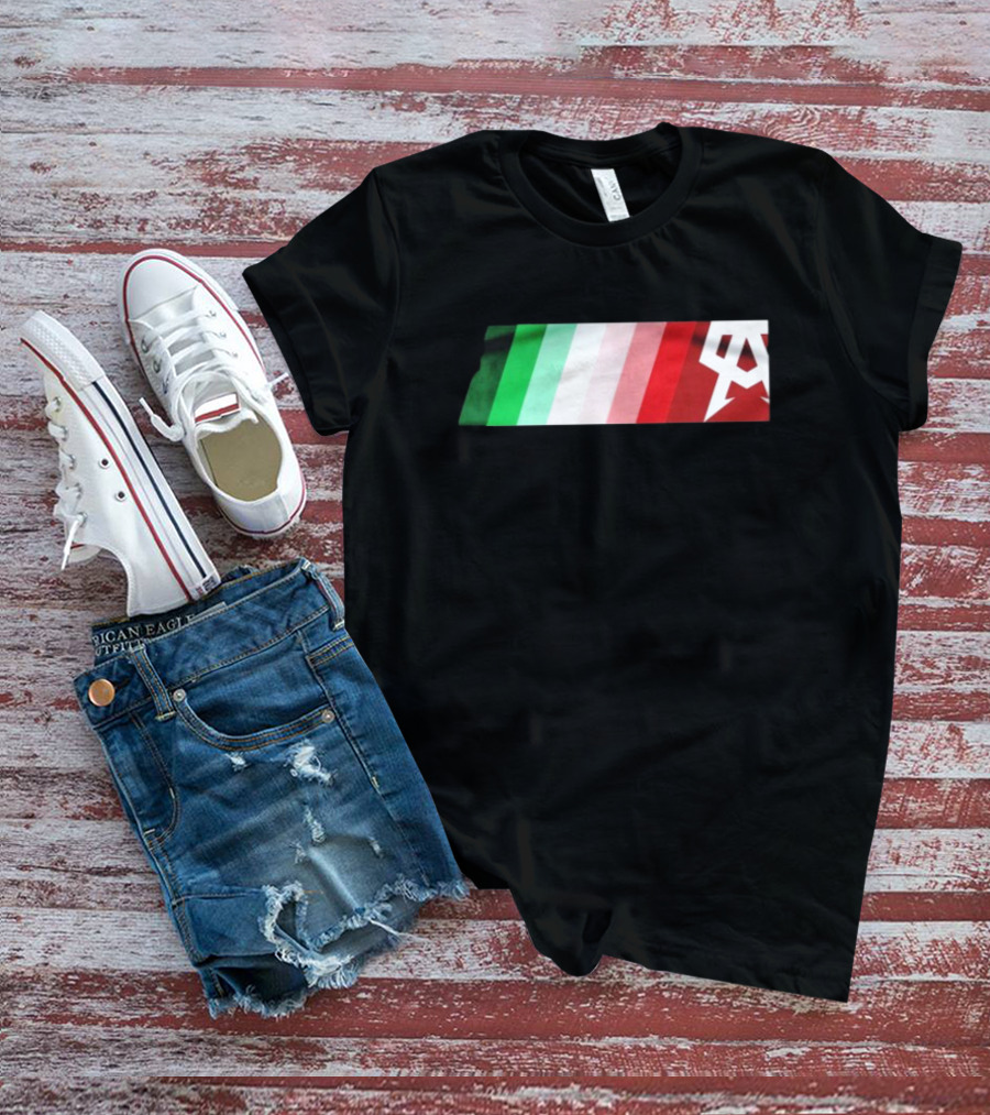 Canelo Alvarez Mexico Boxing Green White Red Symbol T-Shirt