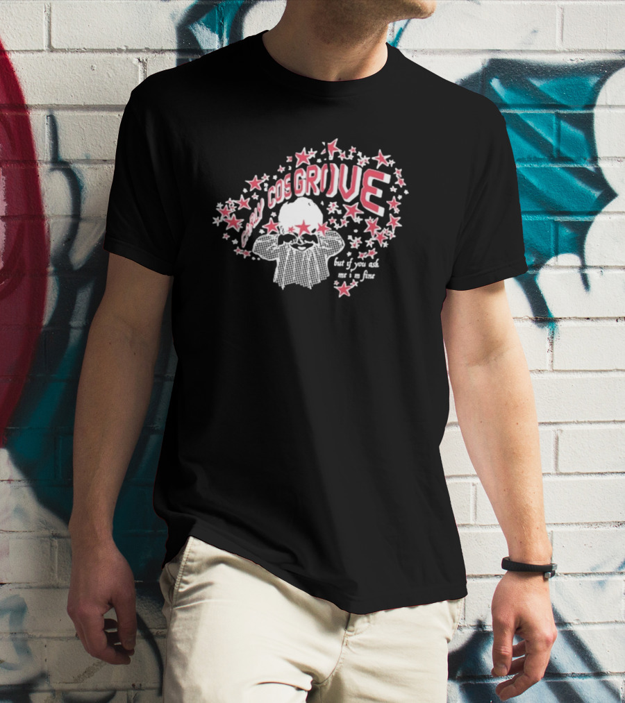 Carly Cosgrove But If You Ask Me I’m Fine Star Pattern T-Shirt