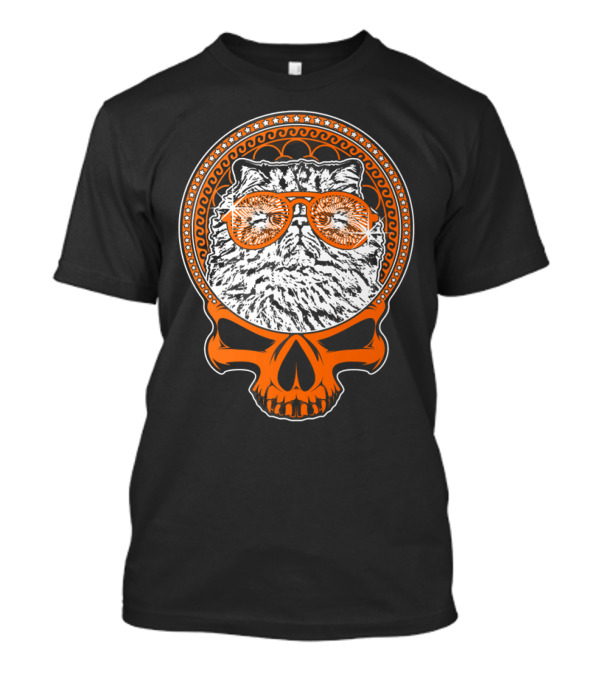 CATTY STYLE Skull Cat With Sunglasses T-Shirt