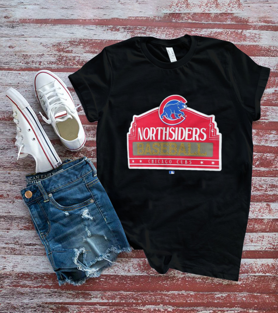 Northsiders Baseball Chicago Cubs Bear Emblem T-Shirt