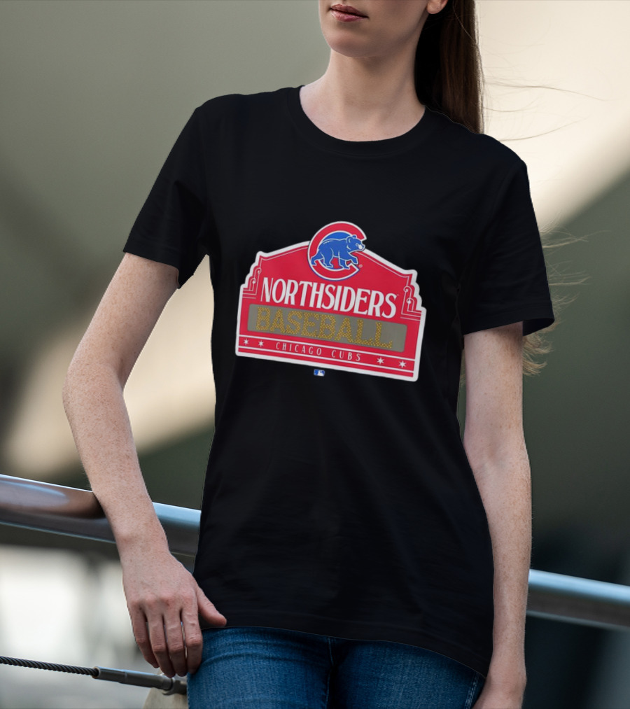 Northsiders Baseball Chicago Cubs Bear Emblem T-Shirt