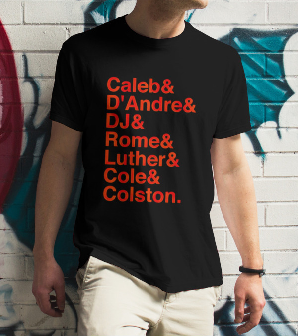 Chicago Football Legends Caleb D'Andre DJ Rome Luther Cole Colston Tribute T-Shirt