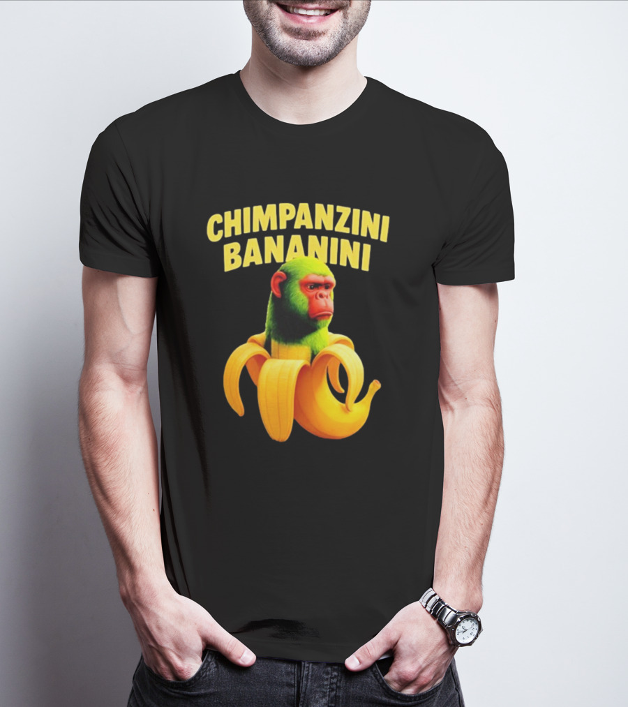 Chimpanzini Bananini Fun Italian Brandnot Style T-Shirt