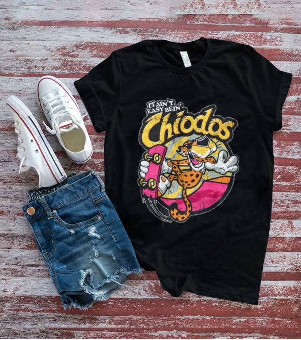 It Ain't Easy Bein' Chiodos Skateboard Cheetah Black T-Shirt