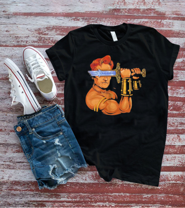 Conan O'Brien Barbarian Parody Sword T-Shirt