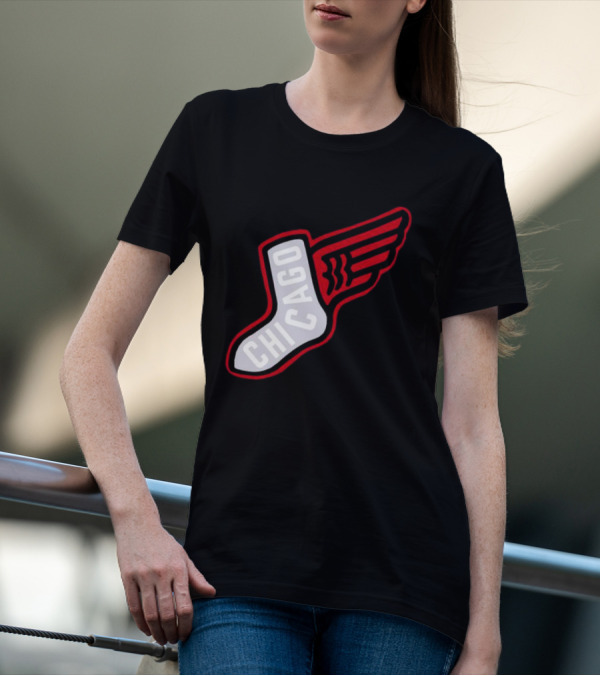 Chicago Winged Sock T-Shirt
