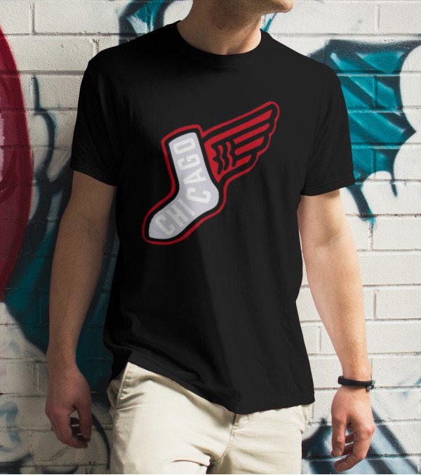 Chicago Winged Sock T-Shirt