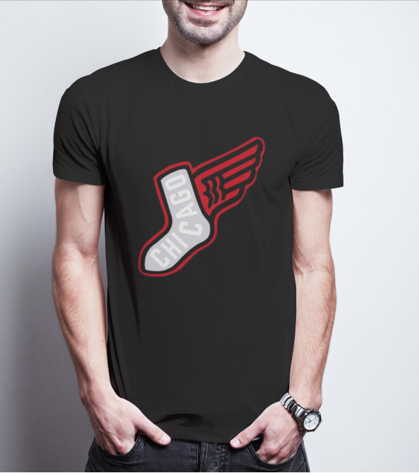 Chicago Winged Sock T-Shirt