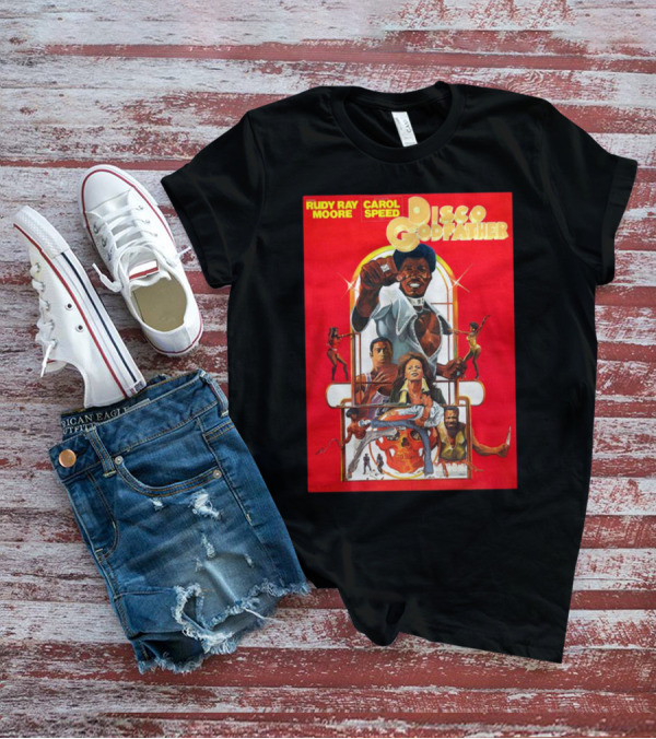 Rudy Ray Moore Carol Speed Disco Godfather Retro Movie Art T-Shirt