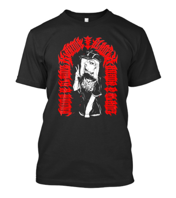Distant Anime Slams Cosmic Lovecraftian Heavy Metal Aesthetics T-Shirt