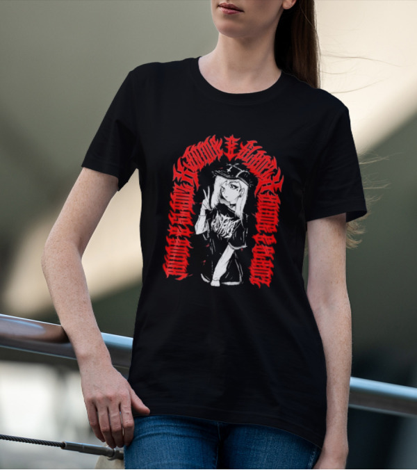 Distant Anime Slams Cosmic Lovecraftian Heavy Metal Aesthetics T-Shirt