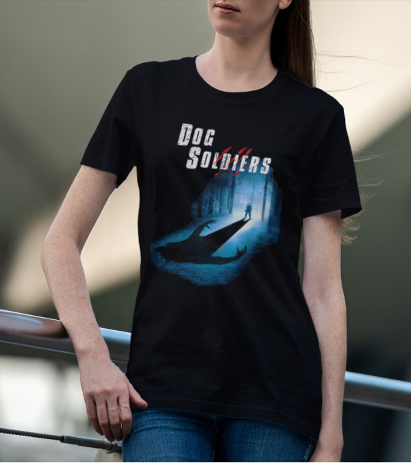 Dog Soldiers Werewolf Shadow In Forest Scene T-Shirt