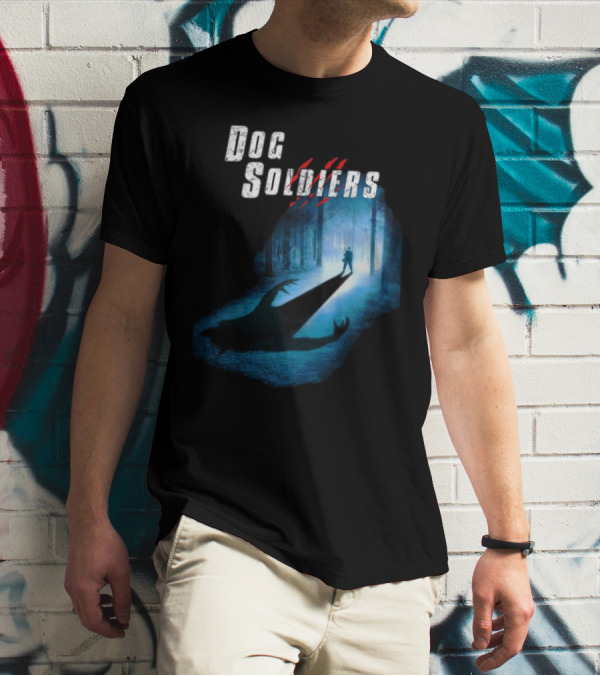 Dog Soldiers Werewolf Shadow In Forest Scene T-Shirt