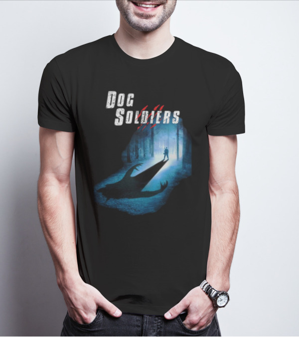 Dog Soldiers Werewolf Shadow In Forest Scene T-Shirt