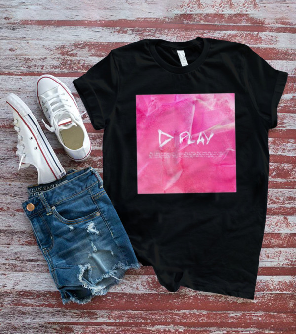 ED Sheeran Play Album Cover Pink Photo T-Shirt