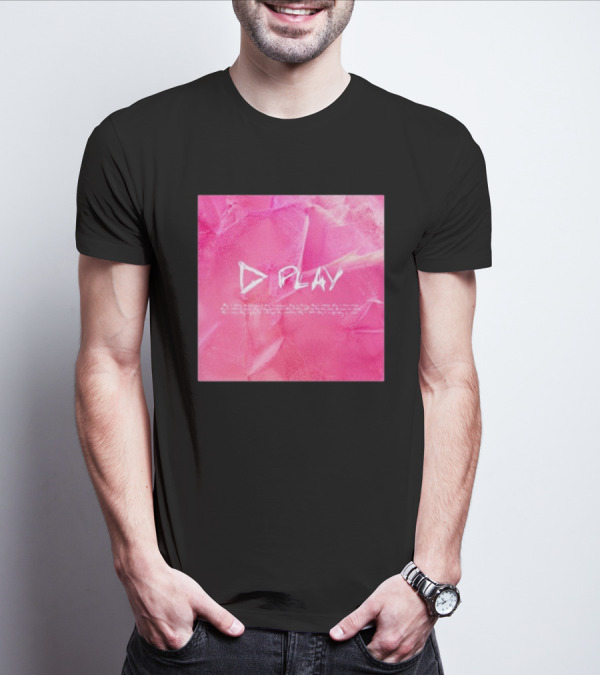 ED Sheeran Play Album Cover Pink Photo T-Shirt